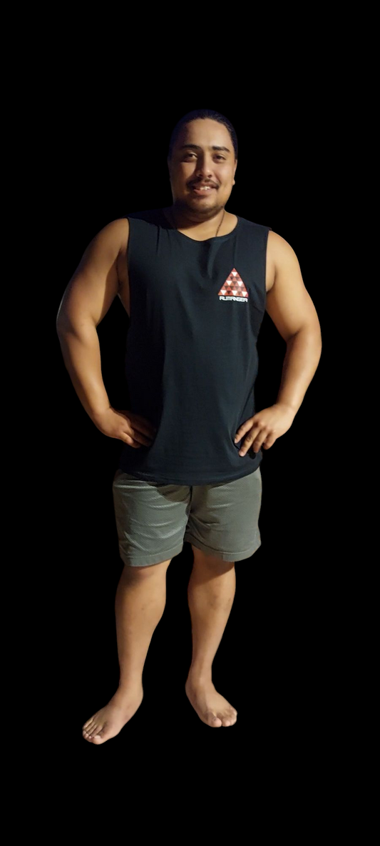 TINO PATCHIE SINGLET - Black